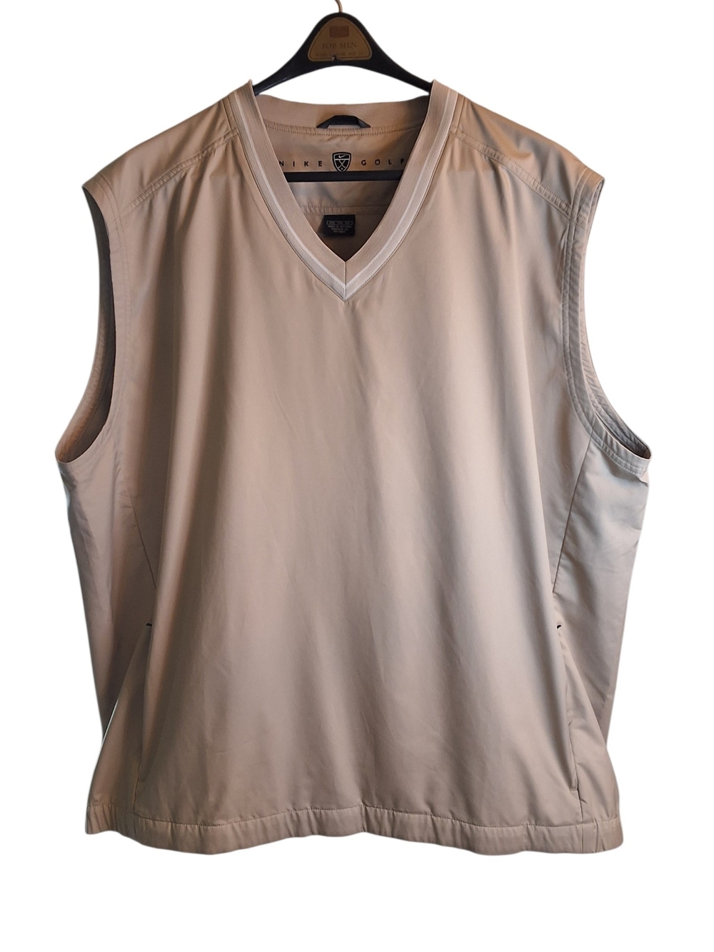 Nike Men’s Sleeveless V-Neck Golf Vest - Light Beige XXL